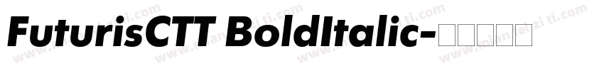 FuturisCTT BoldItalic字体转换